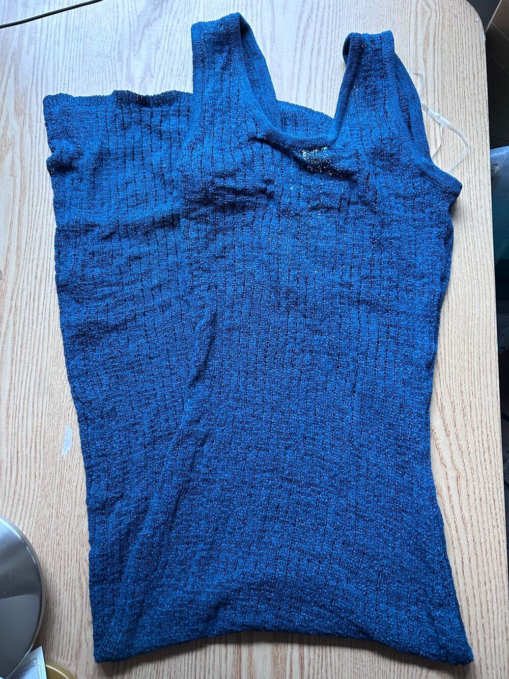 New Women’s Shade & Shore 1pc Swimsuit Maxi Dress Cover up Ceal Blue Medium 8-10